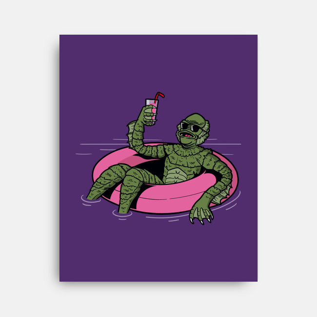 Black Lagoon Vibes-none stretched canvas-jasesa