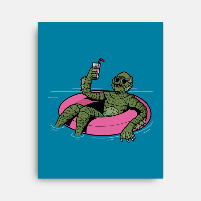 Black Lagoon Vibes-none stretched canvas-jasesa