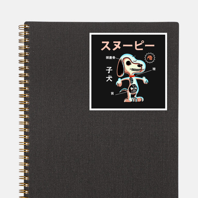 Anatomy of a Dog-none glossy sticker-Diego Gurgell