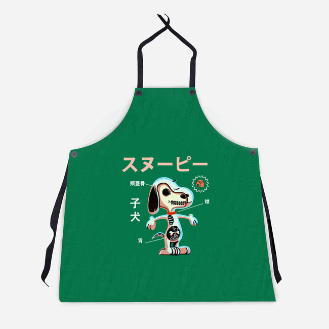 Anatomy of a Dog-unisex kitchen apron-Diego Gurgell