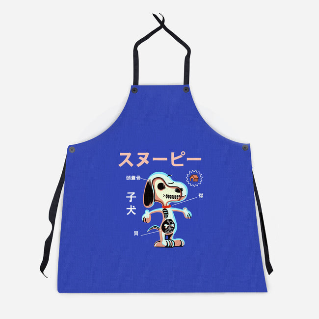 Anatomy of a Dog-unisex kitchen apron-Diego Gurgell