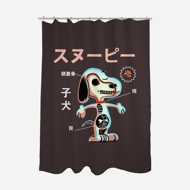Anatomy of a Dog-none polyester shower curtain-Diego Gurgell