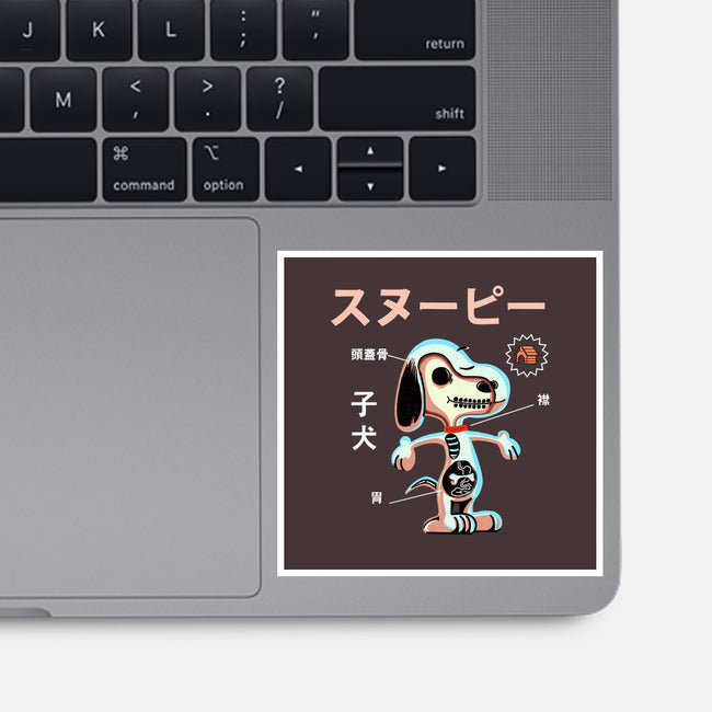 Anatomy of a Dog-none glossy sticker-Diego Gurgell