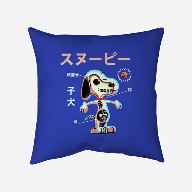 Anatomy of a Dog-none removable cover w insert throw pillow-Diego Gurgell