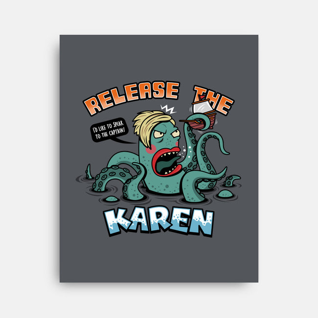 Release the Karen-none stretched canvas-Boggs Nicolas