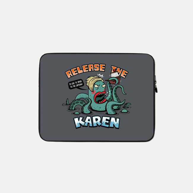 Release the Karen-none zippered laptop sleeve-Boggs Nicolas