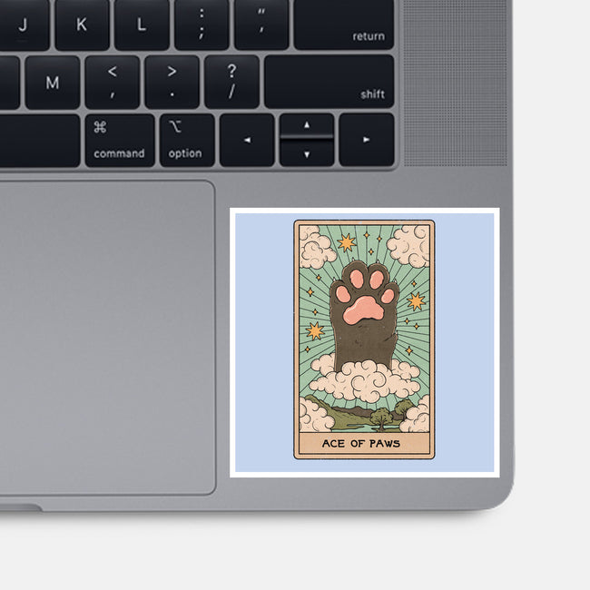 Ace of Paws-none glossy sticker-Thiago Correa