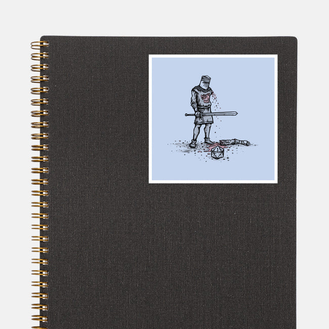 Rolling a One-none glossy sticker-kg07