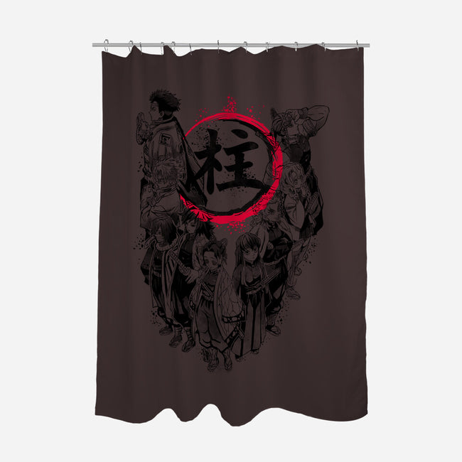 Pillars-none polyester shower curtain-Andriu