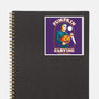 Carving With Michael-none glossy sticker-DinoMike