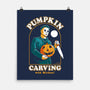 Carving With Michael-none matte poster-DinoMike