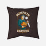 Carving With Michael-none removable cover throw pillow-DinoMike