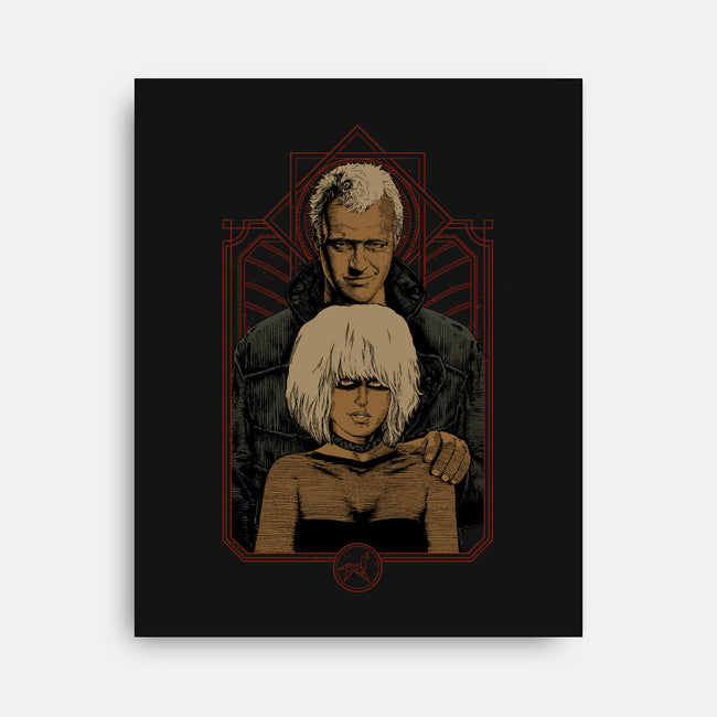 Replicants-none stretched canvas-Hafaell