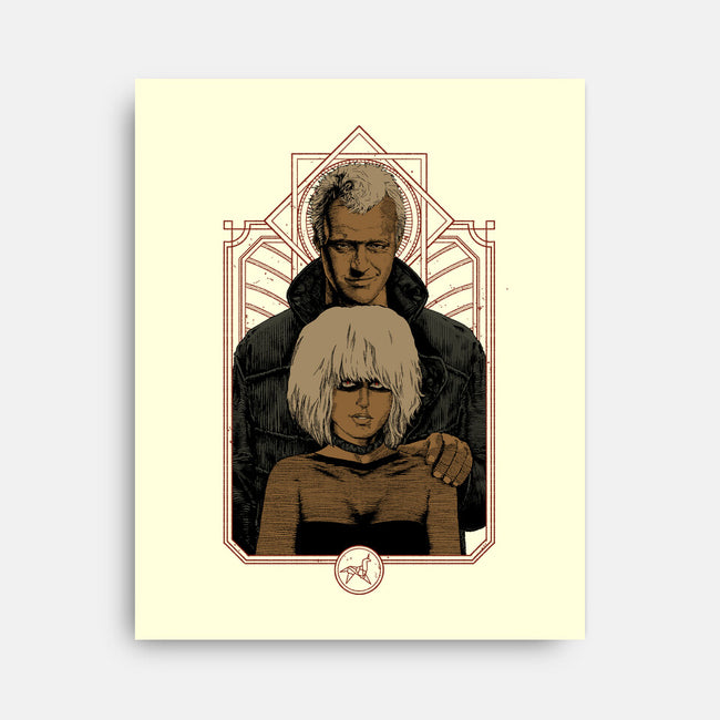 Replicants-none stretched canvas-Hafaell