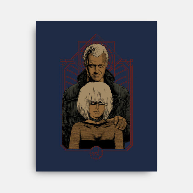 Replicants-none stretched canvas-Hafaell