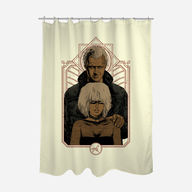 Replicants-none polyester shower curtain-Hafaell