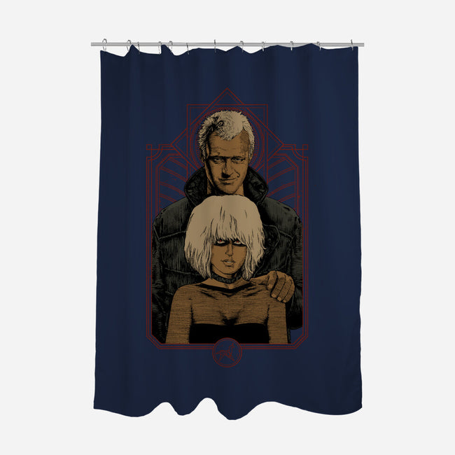 Replicants-none polyester shower curtain-Hafaell
