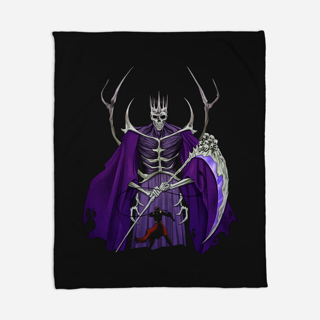 Fight With Death-none fleece blanket-Ursulalopez