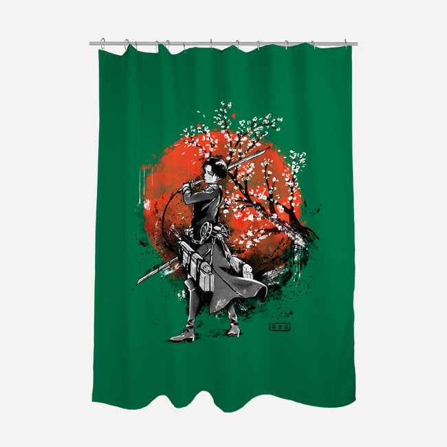 Slayer Of Titans Ink-none polyester shower curtain-IKILO