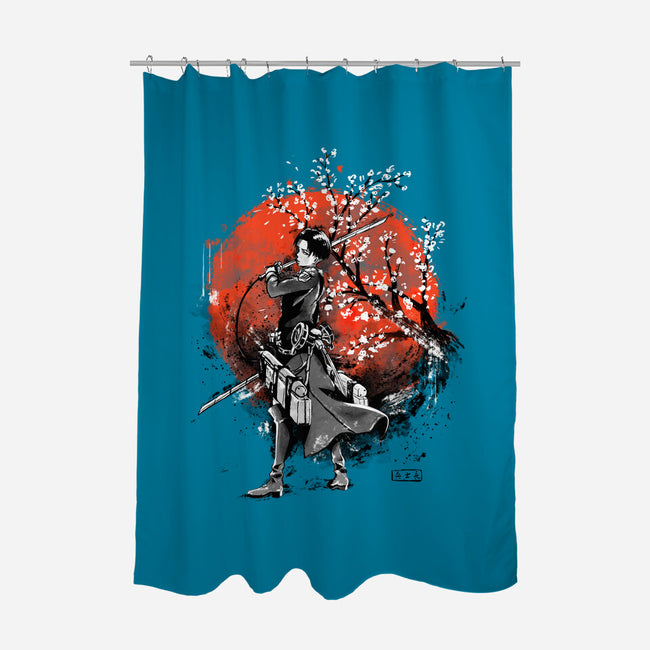 Slayer Of Titans Ink-none polyester shower curtain-IKILO