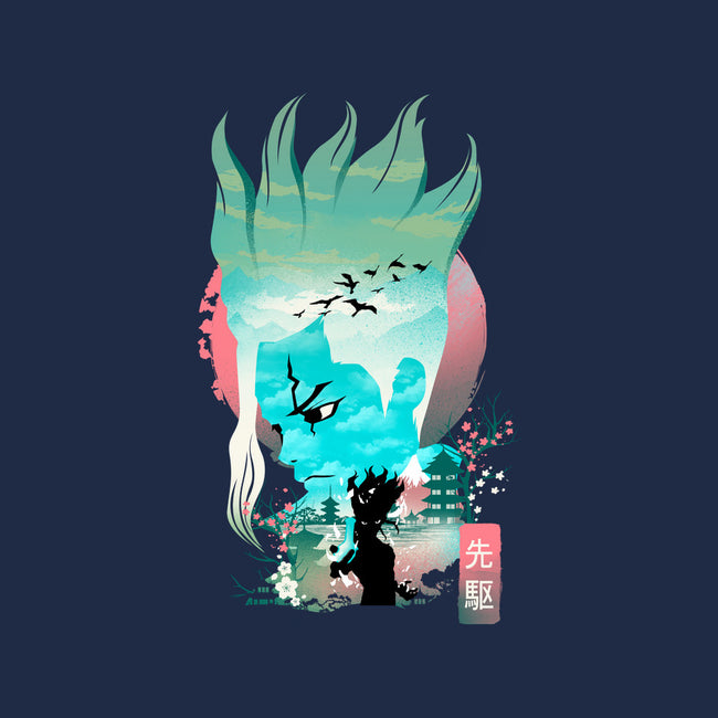 Senku Landscape-womens racerback tank-dandingeroz