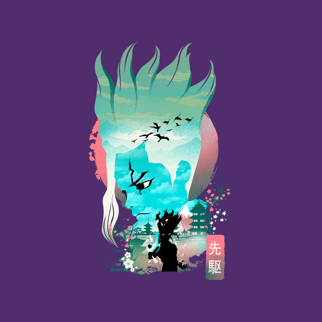 Senku Landscape-womens racerback tank-dandingeroz