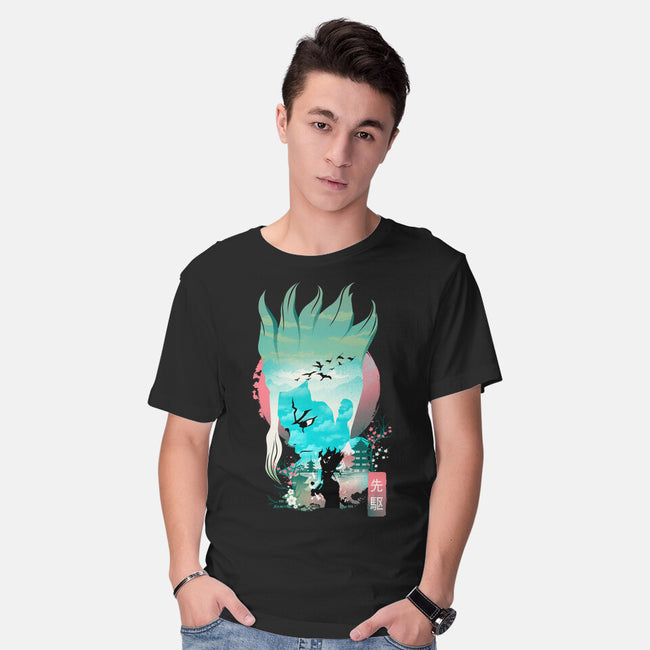Senku Landscape-mens basic tee-dandingeroz