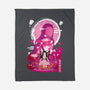Nezuko Negative Space-none fleece blanket-SwensonaDesigns
