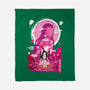 Nezuko Negative Space-none fleece blanket-SwensonaDesigns