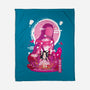 Nezuko Negative Space-none fleece blanket-SwensonaDesigns