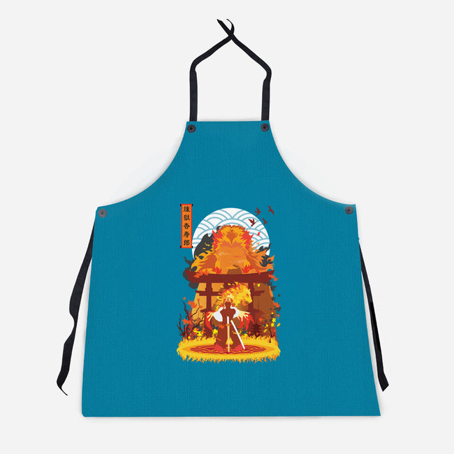 Kyojuro Rengoku-unisex kitchen apron-SwensonaDesigns