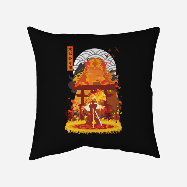 Kyojuro Rengoku-none removable cover w insert throw pillow-SwensonaDesigns