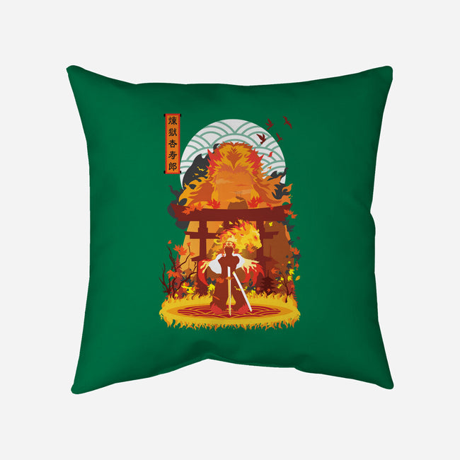 Kyojuro Rengoku-none removable cover w insert throw pillow-SwensonaDesigns
