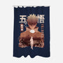 Gojo Satoru-none polyester shower curtain-hirolabs