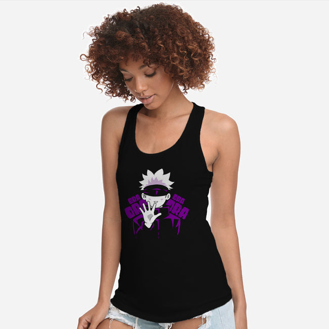 Ora Ora Jujutsu-womens racerback tank-constantine2454