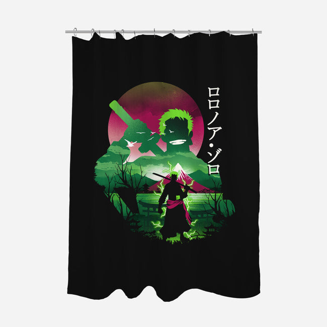 Zoro Landscape-none polyester shower curtain-dandingeroz