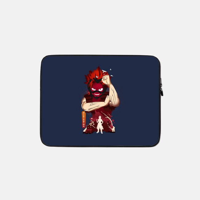 Red Riot-none zippered laptop sleeve-hirolabs