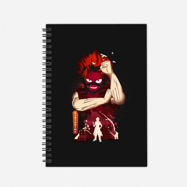 Red Riot-none dot grid notebook-hirolabs