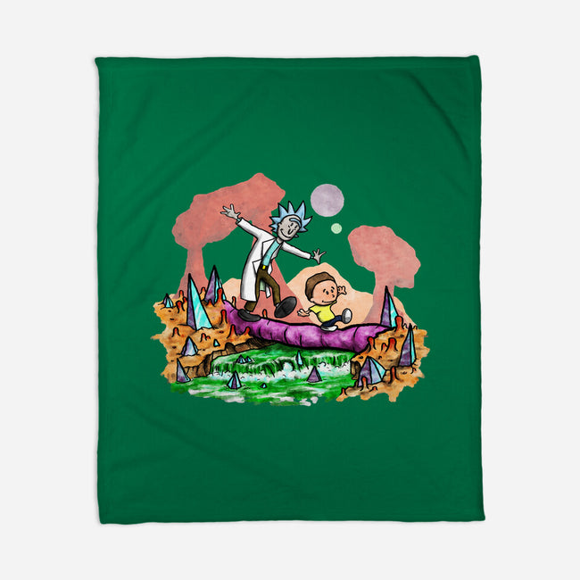 Look Morty!-none fleece blanket-NightWolf Studios