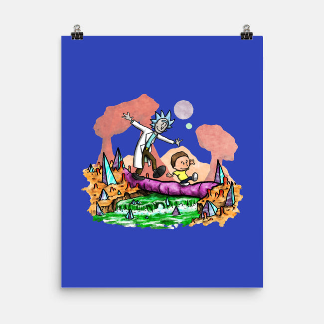 Look Morty!-none matte poster-NightWolf Studios