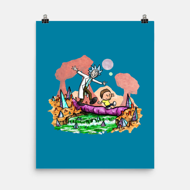 Look Morty!-none matte poster-NightWolf Studios