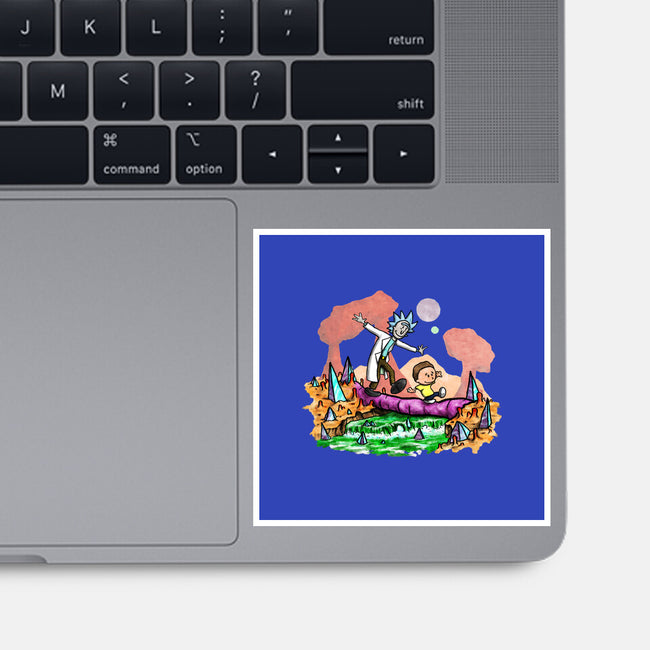 Look Morty!-none glossy sticker-NightWolf Studios