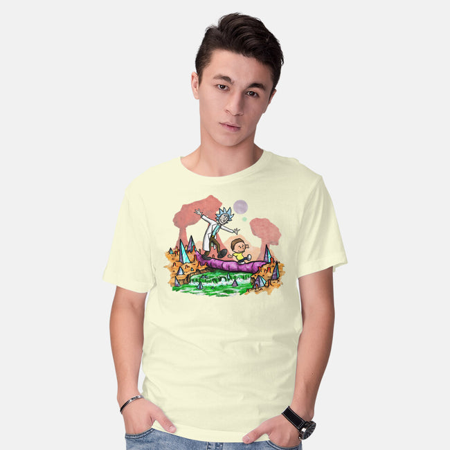 Look Morty!-mens basic tee-NightWolf Studios
