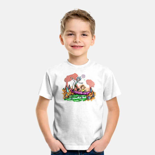 Look Morty!-youth basic tee-NightWolf Studios