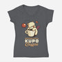 Nothing Like A Kup-O-Coffee-womens v-neck tee-Sergester