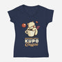 Nothing Like A Kup-O-Coffee-womens v-neck tee-Sergester