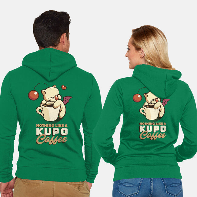 Nothing Like A Kup-O-Coffee-unisex zip-up sweatshirt-Sergester