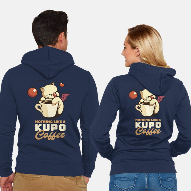 Nothing Like A Kup-O-Coffee-unisex zip-up sweatshirt-Sergester