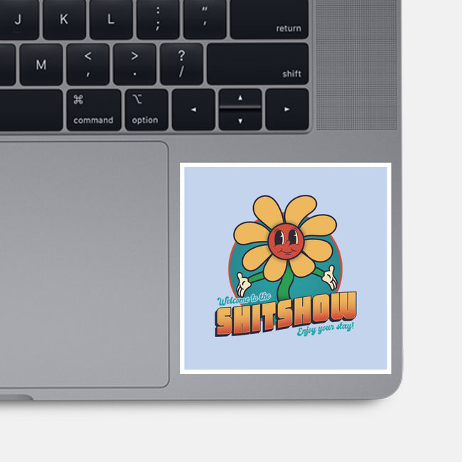 Welcome To The Shitshow!-none glossy sticker-RoboMega