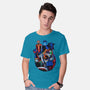 Earthworm Groovy!-mens basic tee-Bruno Mota